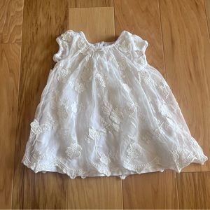 Camilla dress with embroidered overlay